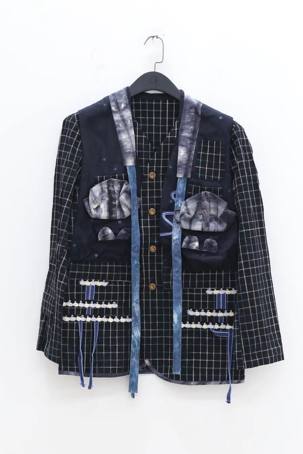 communs multi pocket detail jacket SS22-V109 blue (SS22-V109)